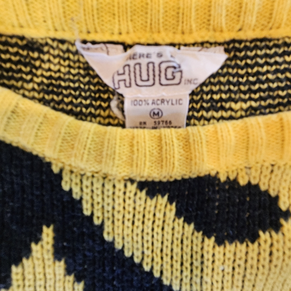 Here’s a Hug Retro Vintage 80/90s Sweater  Size M - Picture 6 of 6